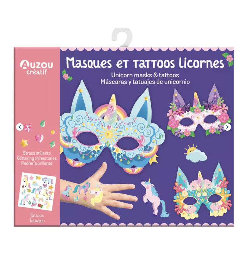 MASQUES ET TATTOOS LICORNES