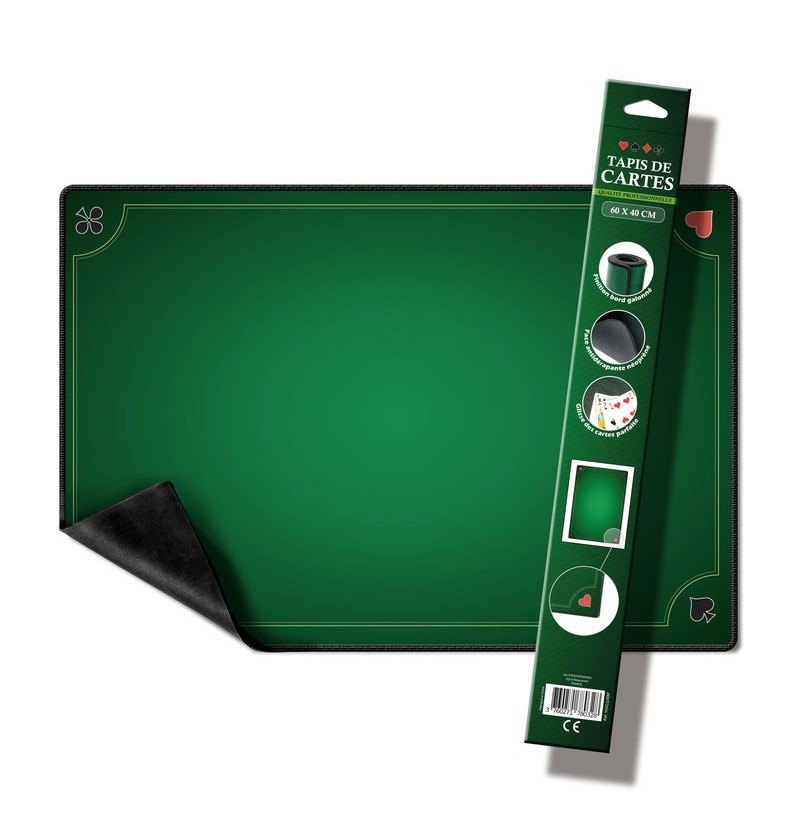TAPIS DE  CARTES 60X40 - VERT