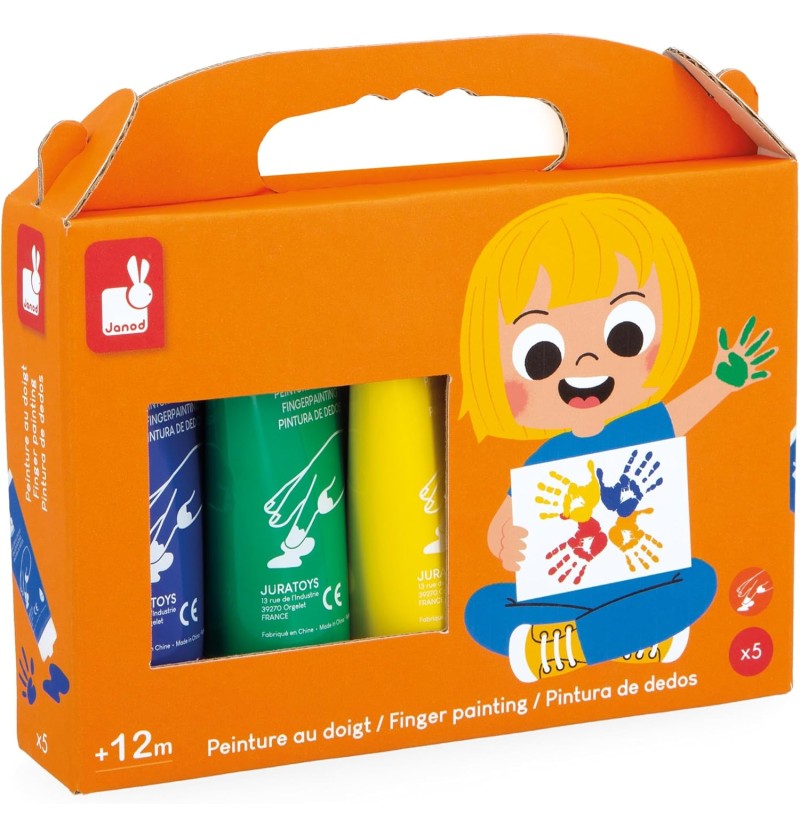 PEINTURE AU DOIGT - 5 TUBES
