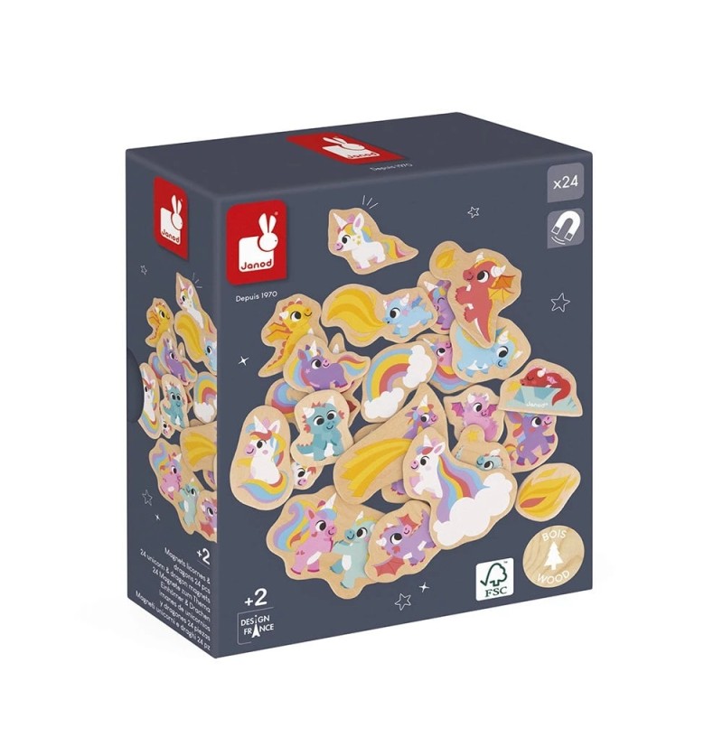 MAGNETS LICORNES ET DRAGONS...