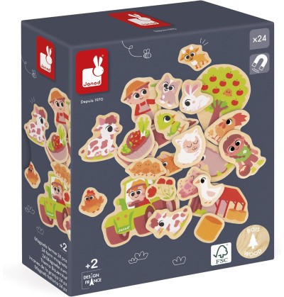 MAGNETS FERME 24 PIECES