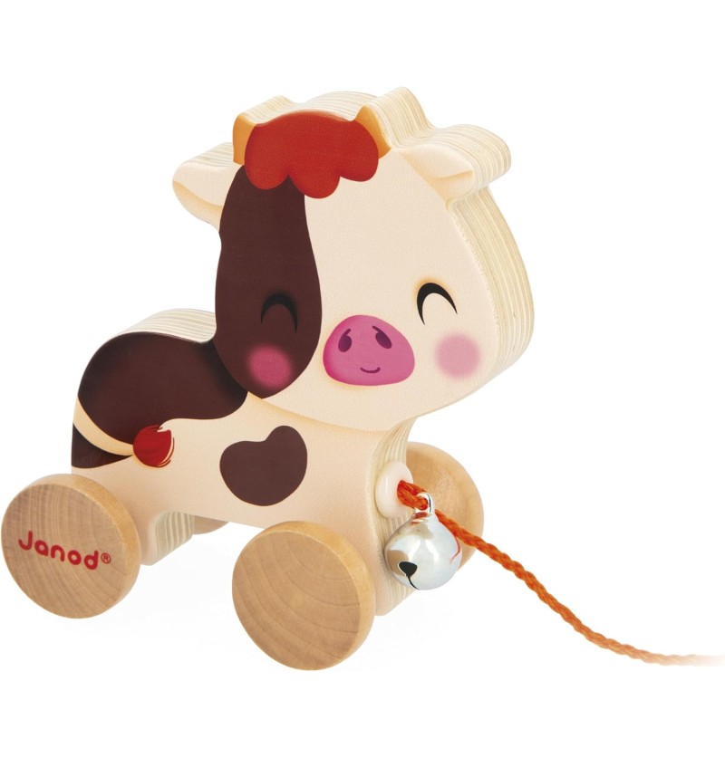 VACHE EN BOIS À PROMENER