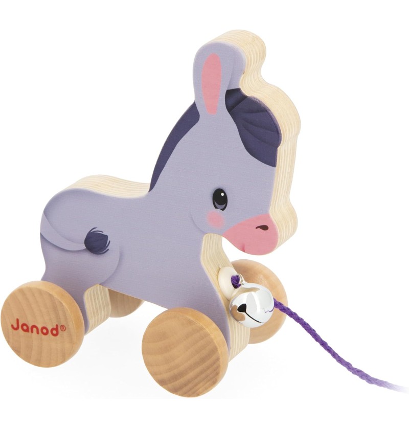 ÂNE EN BOIS À PROMENER