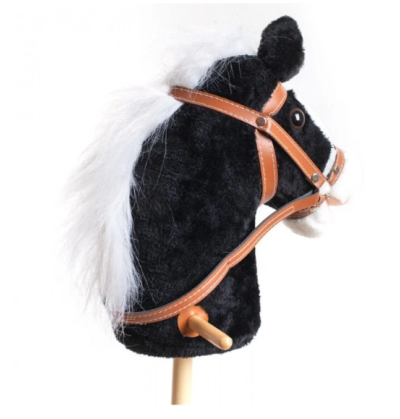 CHEVAL EN PELUCHE NOIR SOFTIK