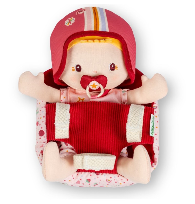 POUPÉE LÉNA ET SIÈGE VÉLO