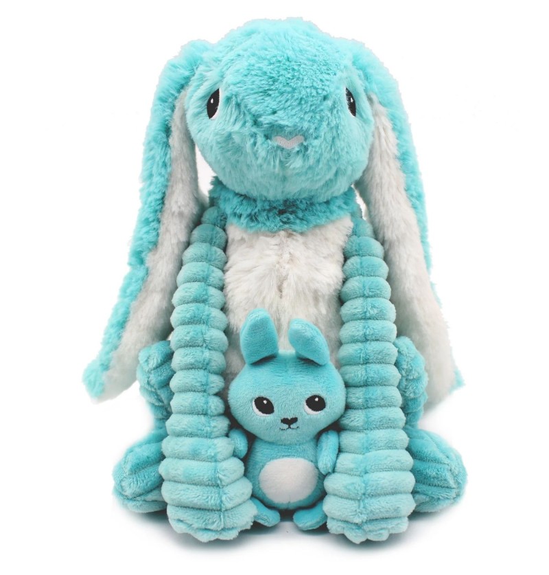 PTIPOTOS LAPIN MAMAN/BEBE BLEU