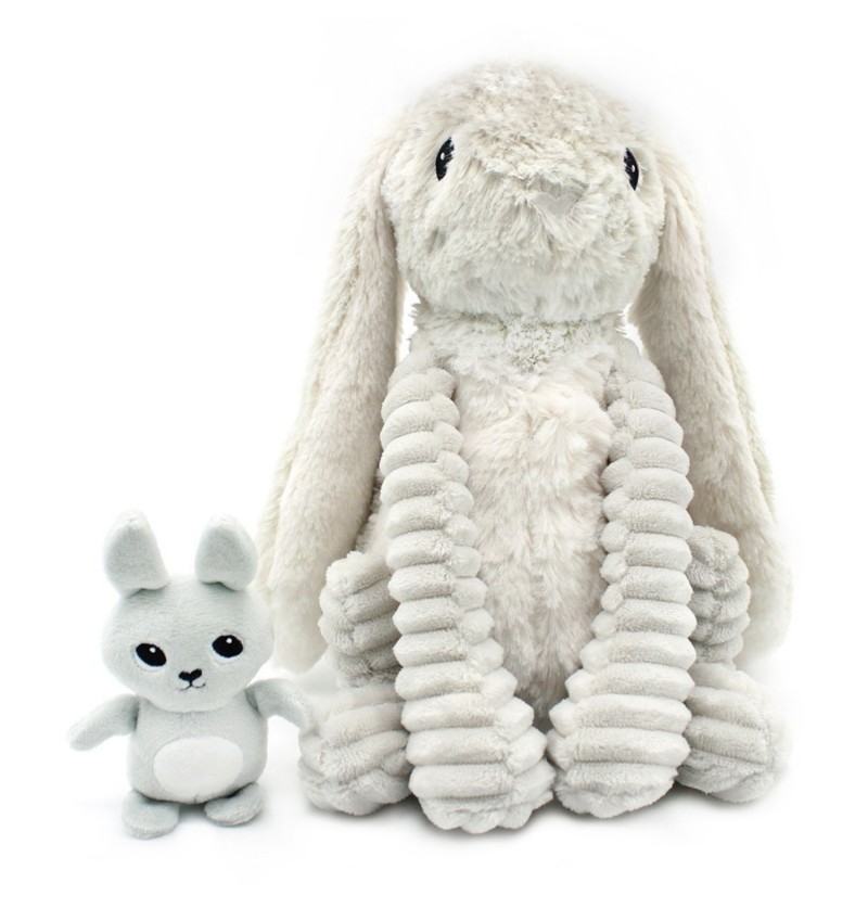 PTIPOTOS LAPIN MAMAN/BEBE GRIS