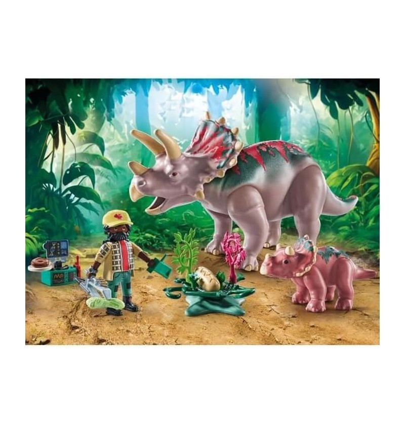 TRICERATOPS AVEC BEBE OEUF...