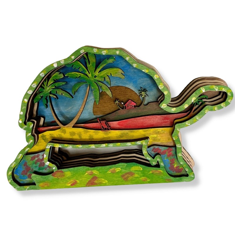 TORTUE - KIT EN BOIS 3D A...